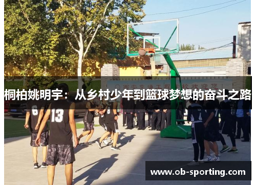 桐柏姚明宇：从乡村少年到篮球梦想的奋斗之路